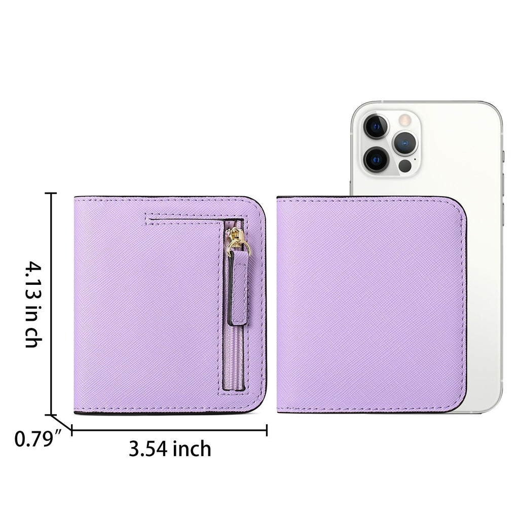 Open view of Women's Slim Wallet showing compartments