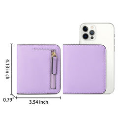 Open view of Women's Slim Wallet showing compartments