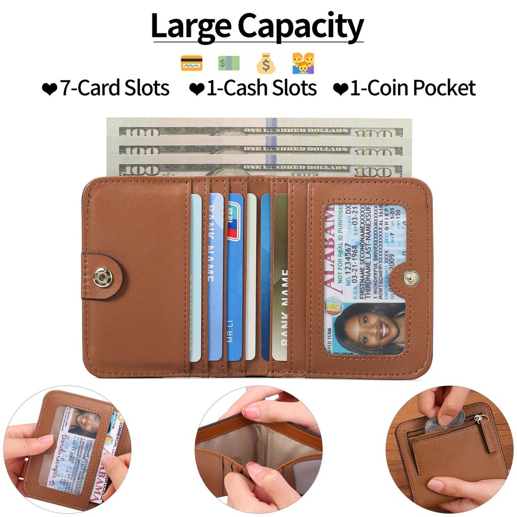 Stylish Women's Slim Wallet in Cherry Blossom Pink