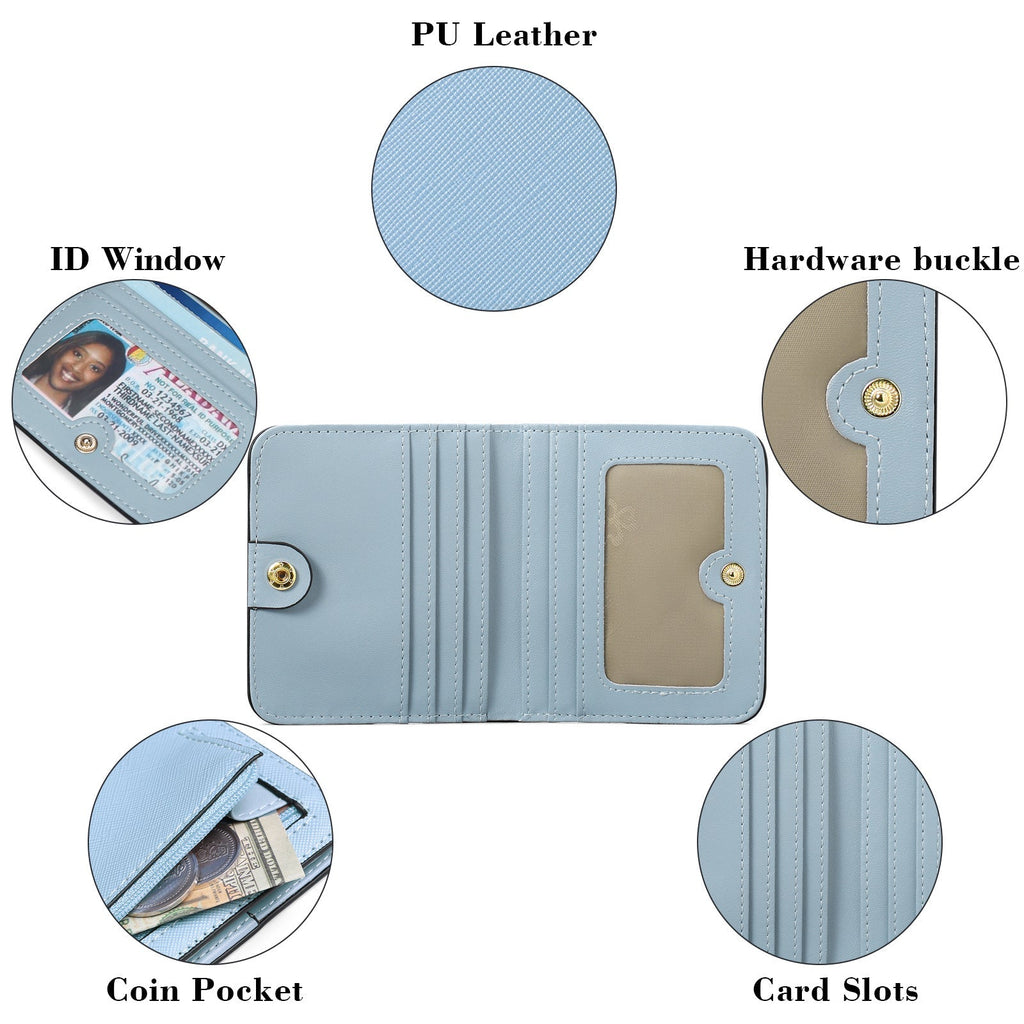 Open view of Women's Slim Wallet showing compartments