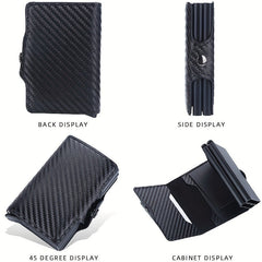 Slim RFID Blocking Wallet with Carbon Fibre - Image 2