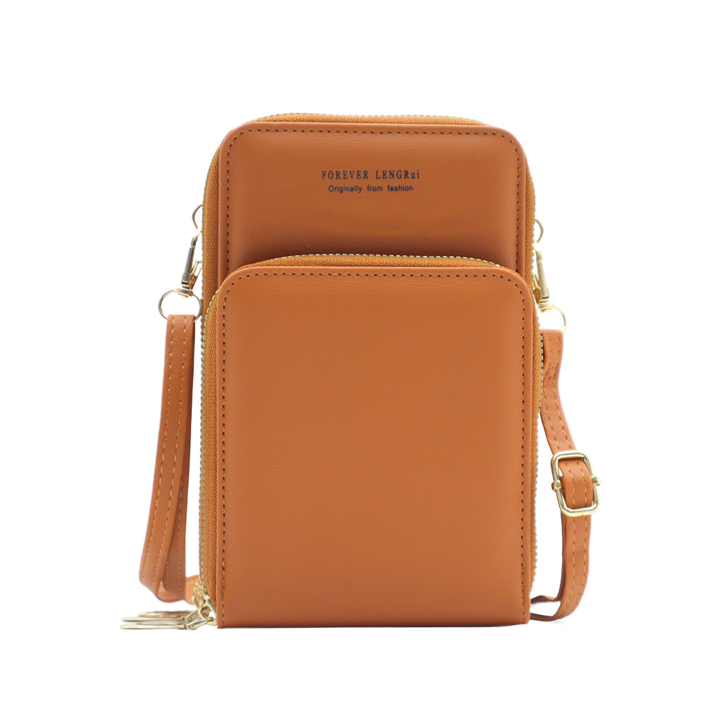 Green durable phone holder bag