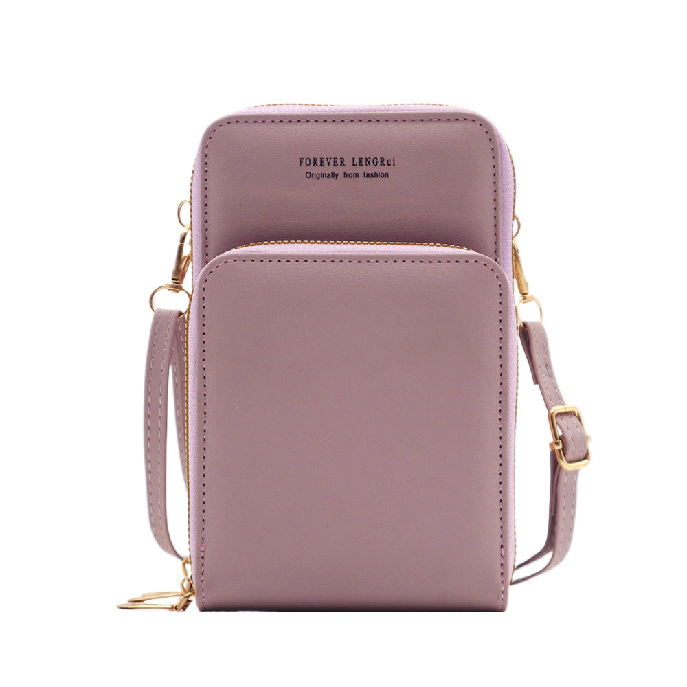 Trendy red shoulder bag