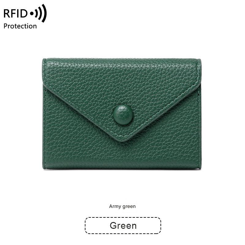 Stylish RFID blocking wallet in burgundy