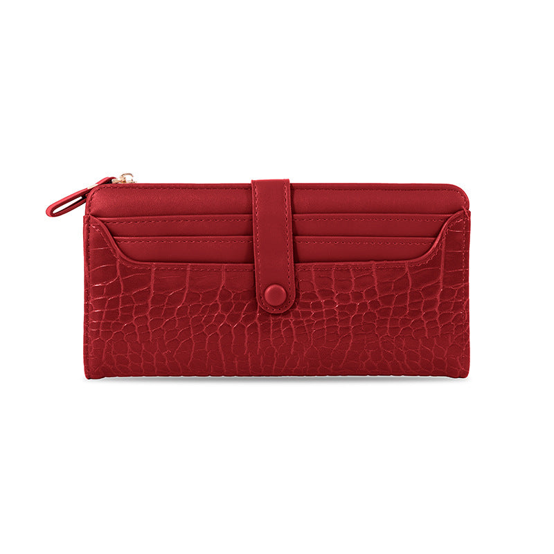 Trendy women's wallet displayed