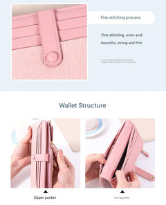 Elegant women's wallet in vibrant colours