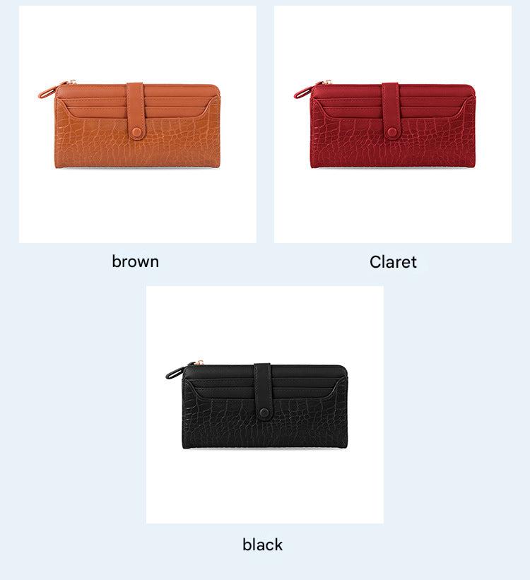 Stylish long wallet for women in blue