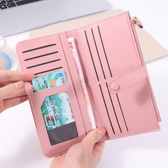 Red long wallet for women