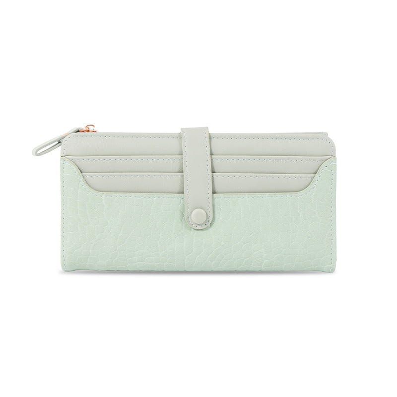 Brown wallet for women with multiple slots