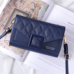 Stylish quilted mini shoulder bag in light pink