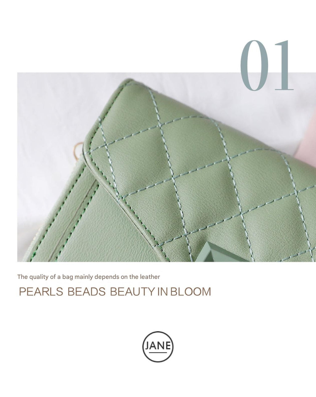 Stylish quilted mini shoulder bag in dark blue
