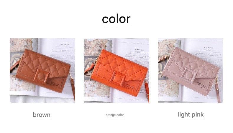 Stylish quilted mini shoulder bag in khaki