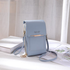 Stylish PU shoulder bag in brown colour