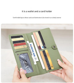 Black ultra-thin wallet showcasing cards