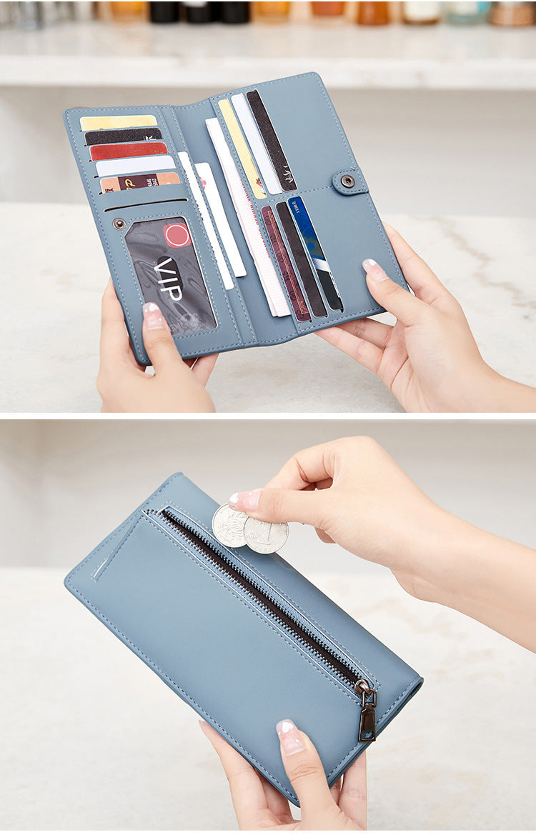 Stylish RFID blocking wallet in green