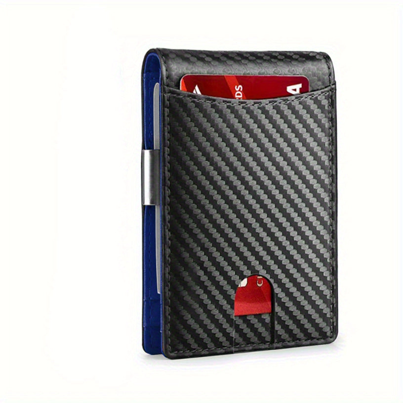 ultra-slim carbon fiber wallet with multiple cards