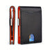 RFID-blocking carbon fiber wallet shown from front