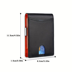 back view of a stylish carbon fiber wallet
