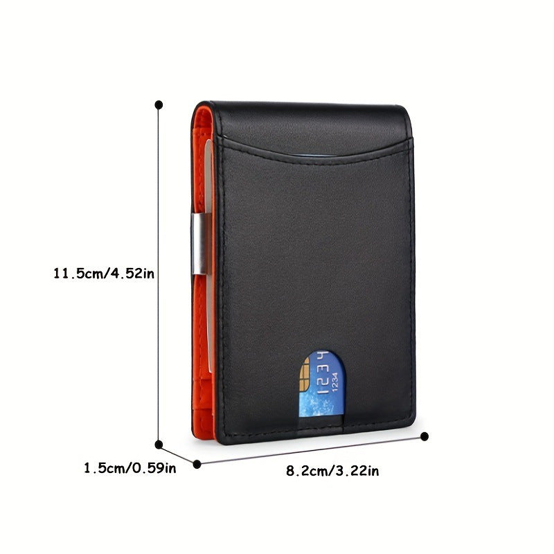back view of a stylish carbon fiber wallet