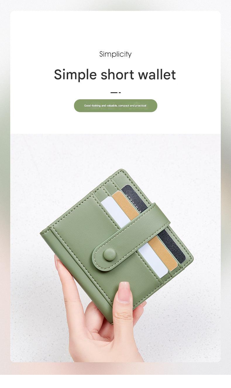 Compact and secure women's wallet in black
