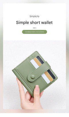 Compact and secure women's wallet in black