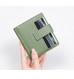 Stylish women's wallet front view in assorted colours