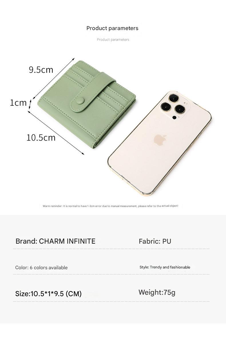 Lightweight RFID blocking wallet with snap closure