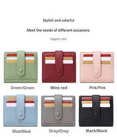 Compact and secure women's wallet in black