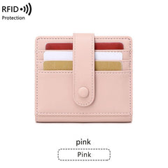 Chic RFID blocking wallet in wine red