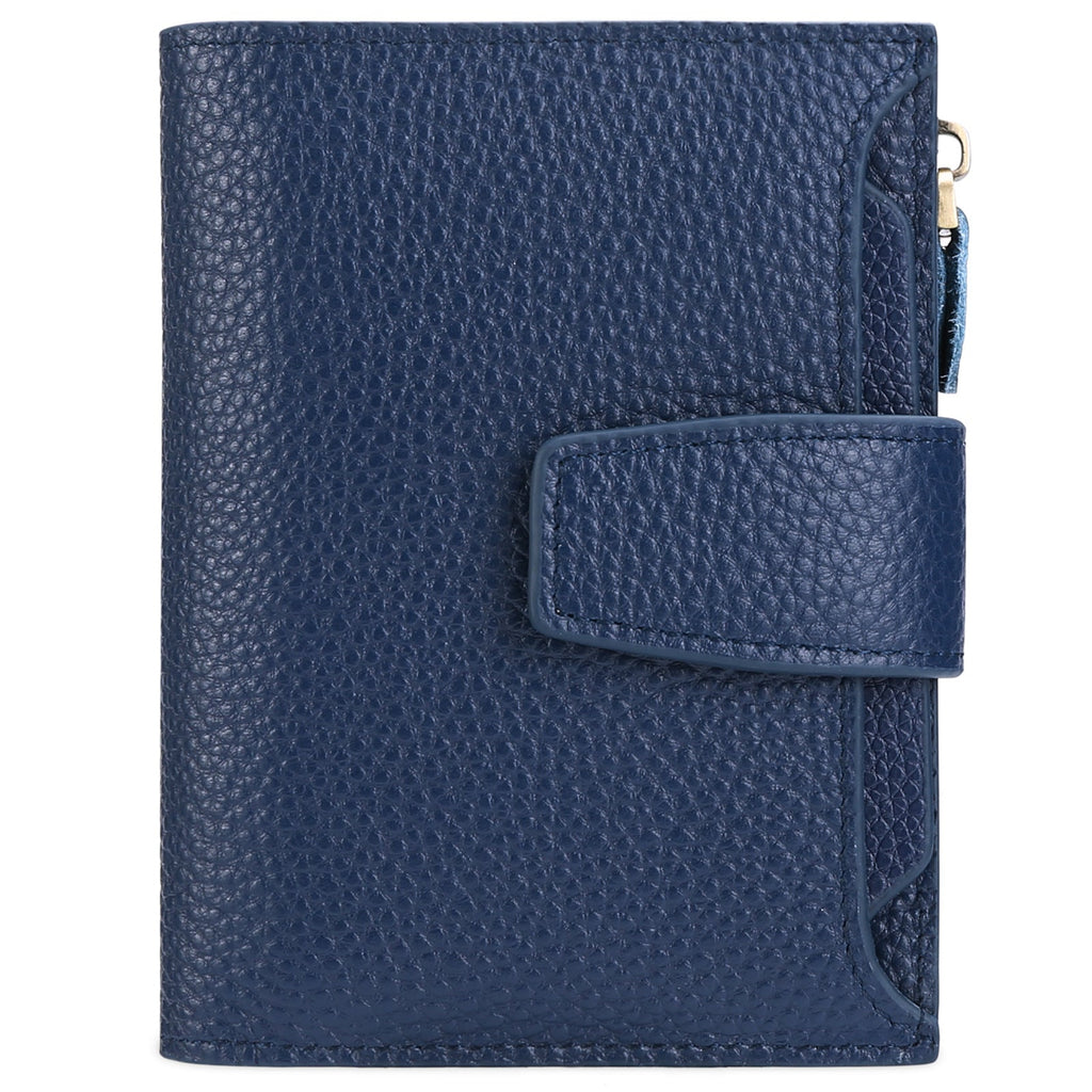 Durable cowhide leather wallet in vibrant design