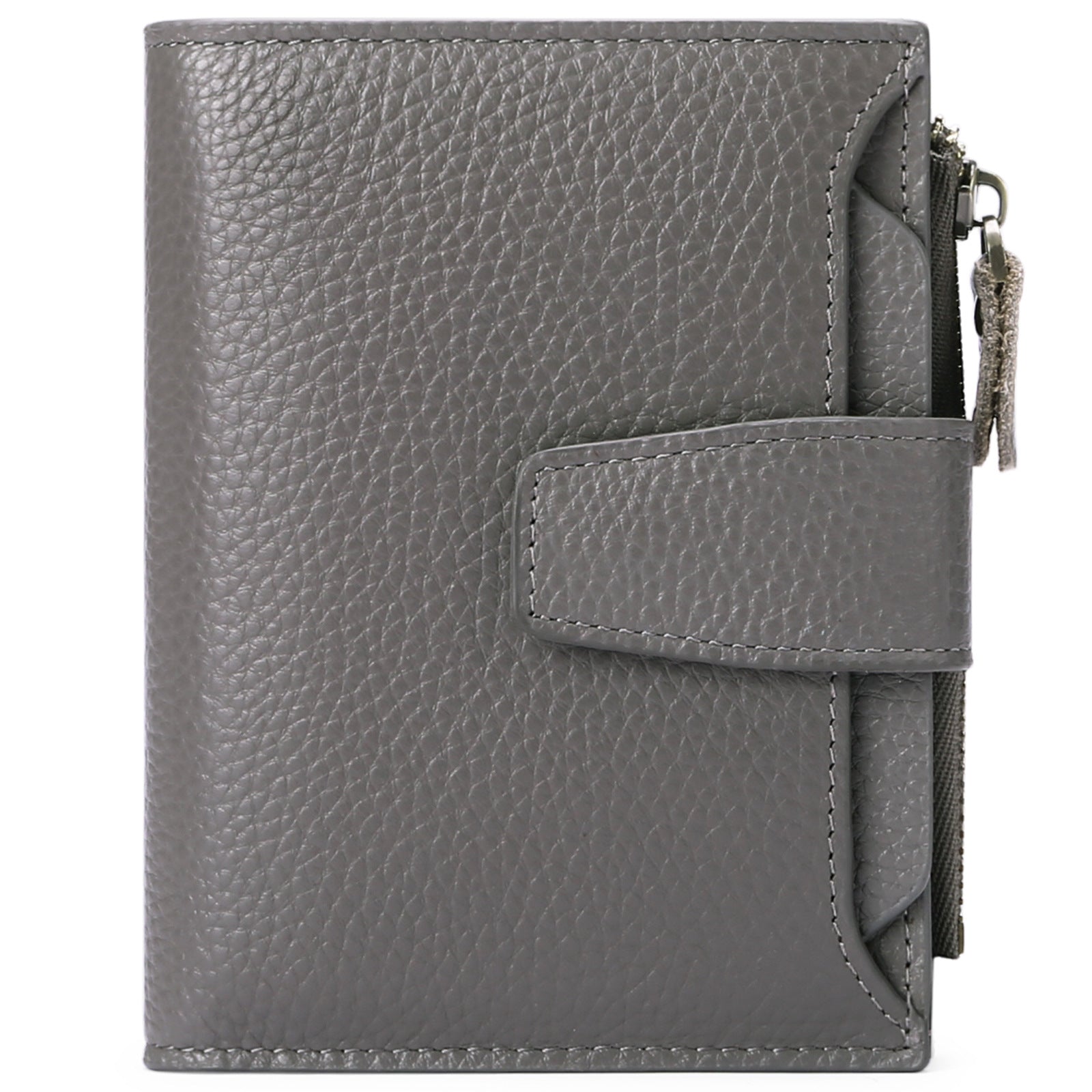 Stylish genuine leather wallet in light green