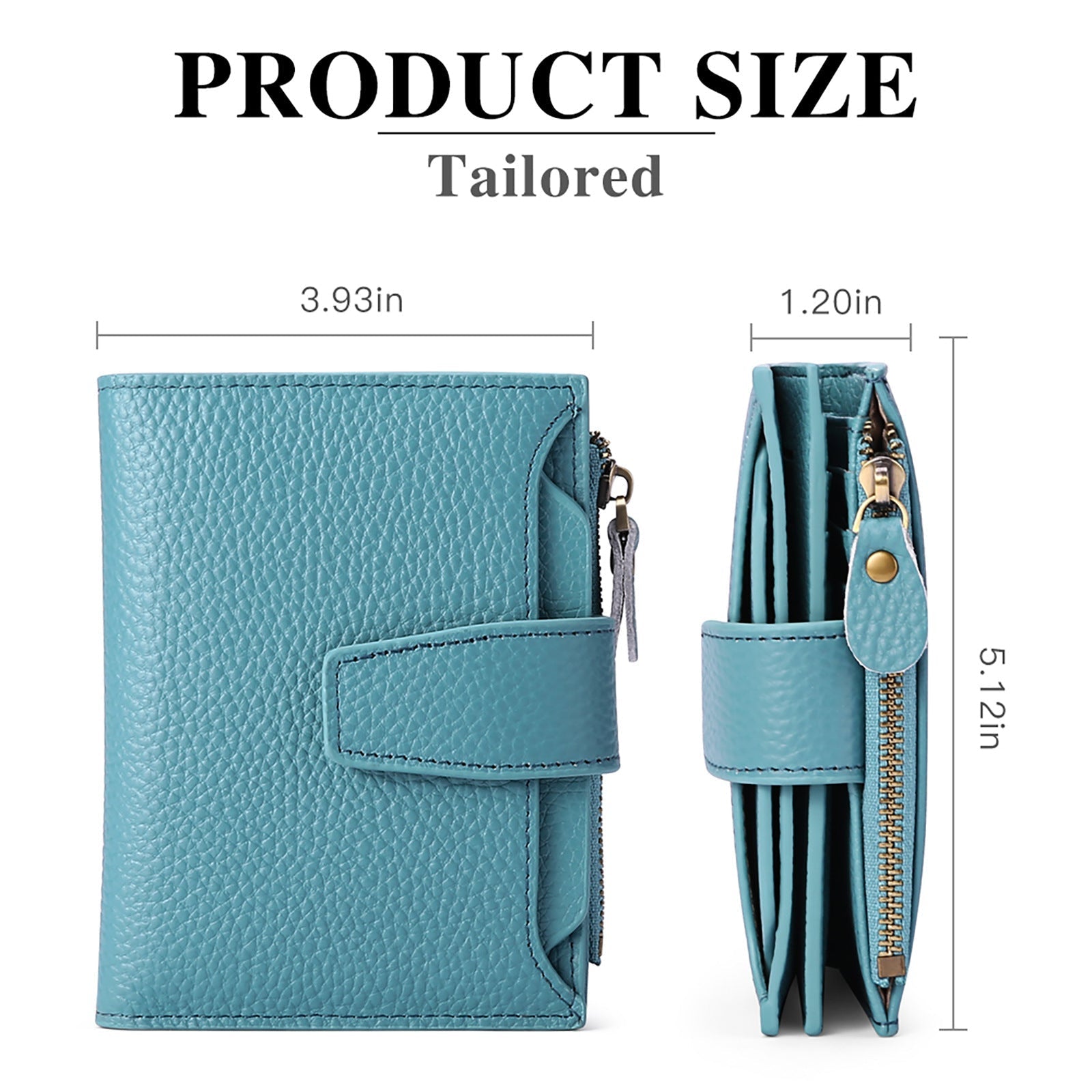 Compact wallet fitting easily into a handbag