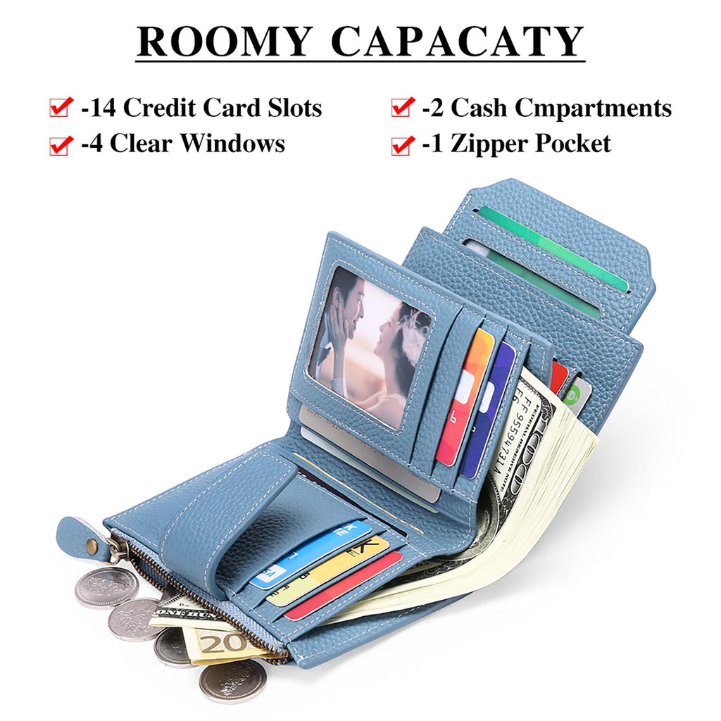 Elegant short wallet featuring multiple card compartments