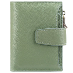 Various colour options of women's leather wallets
