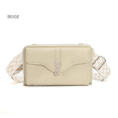 Front view of women's shoulder crossbody bag