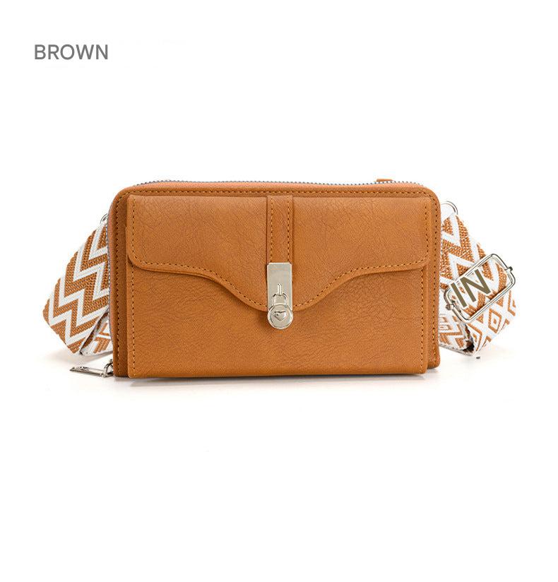 Interior compartment of women's handbag