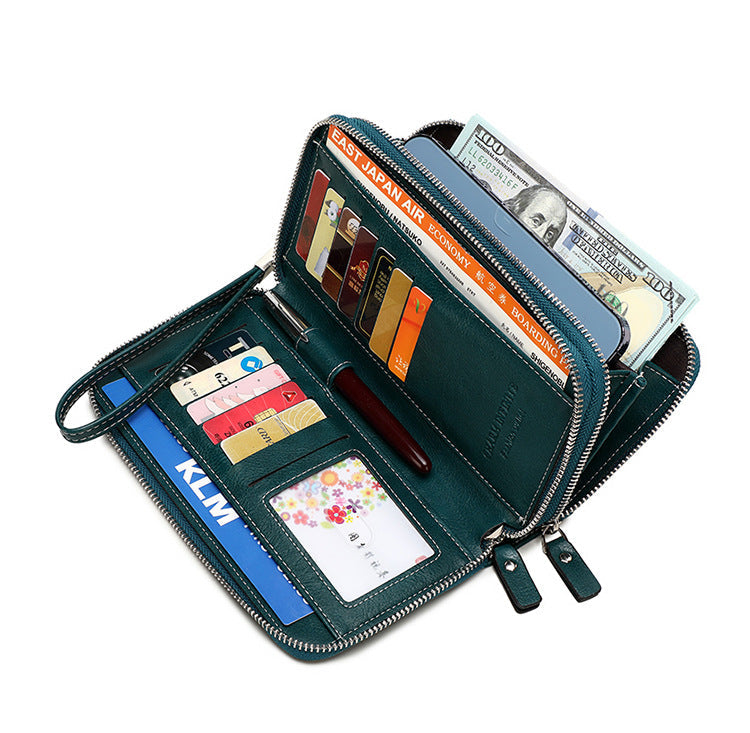 Interior view showing card slots in wallet