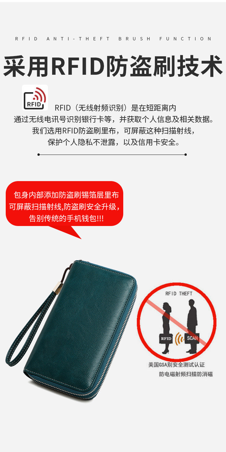 Various colour options for RFID wallet