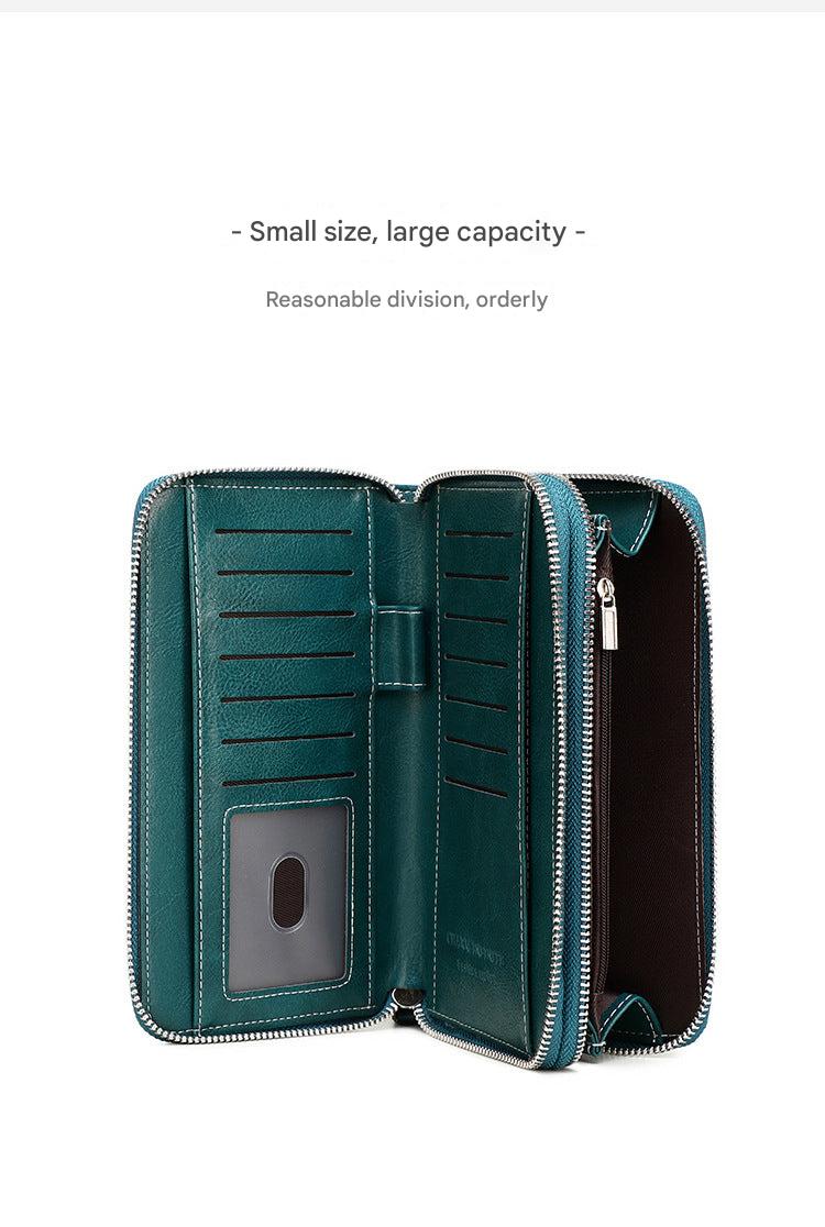 Wallet in use - organised cash and cards