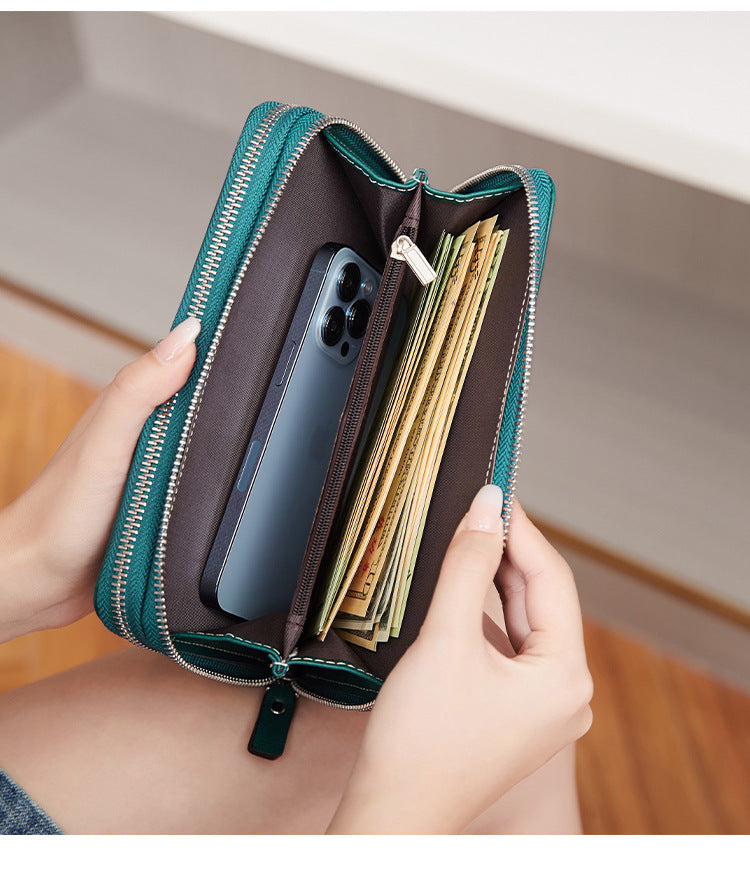 Interior view showing card slots in wallet