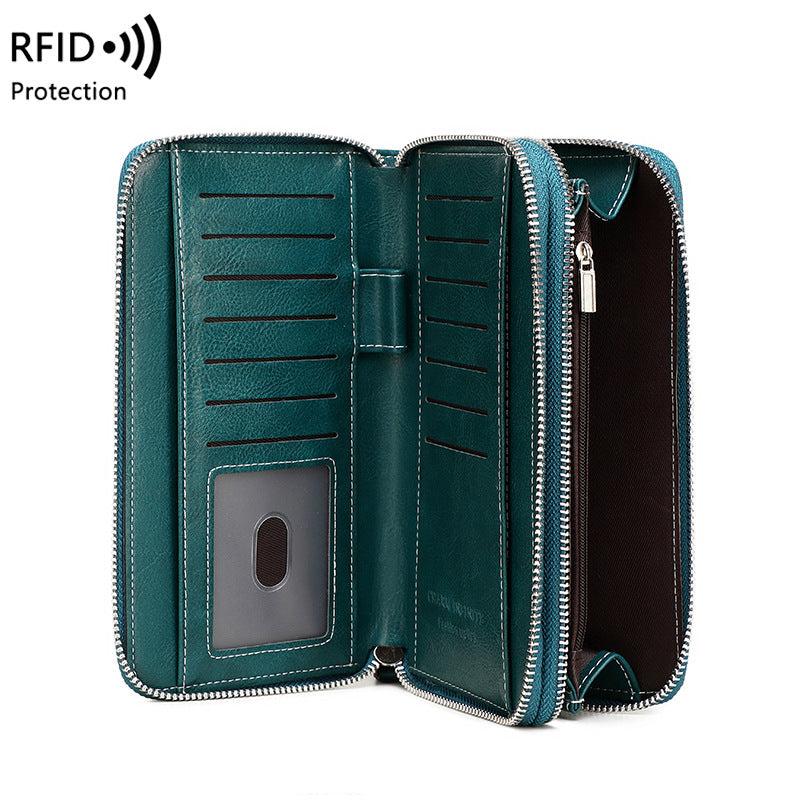 Interior view showing card slots in wallet