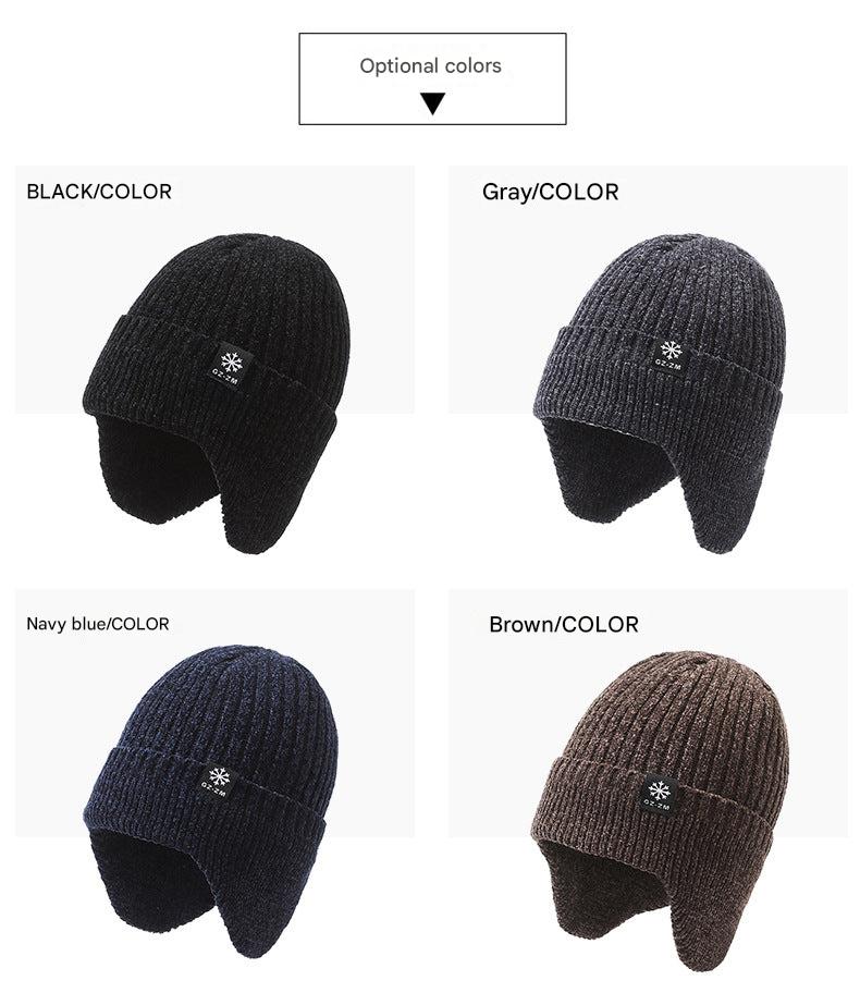 Casual winter hat in grey for men
