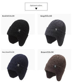 Casual winter hat in grey for men