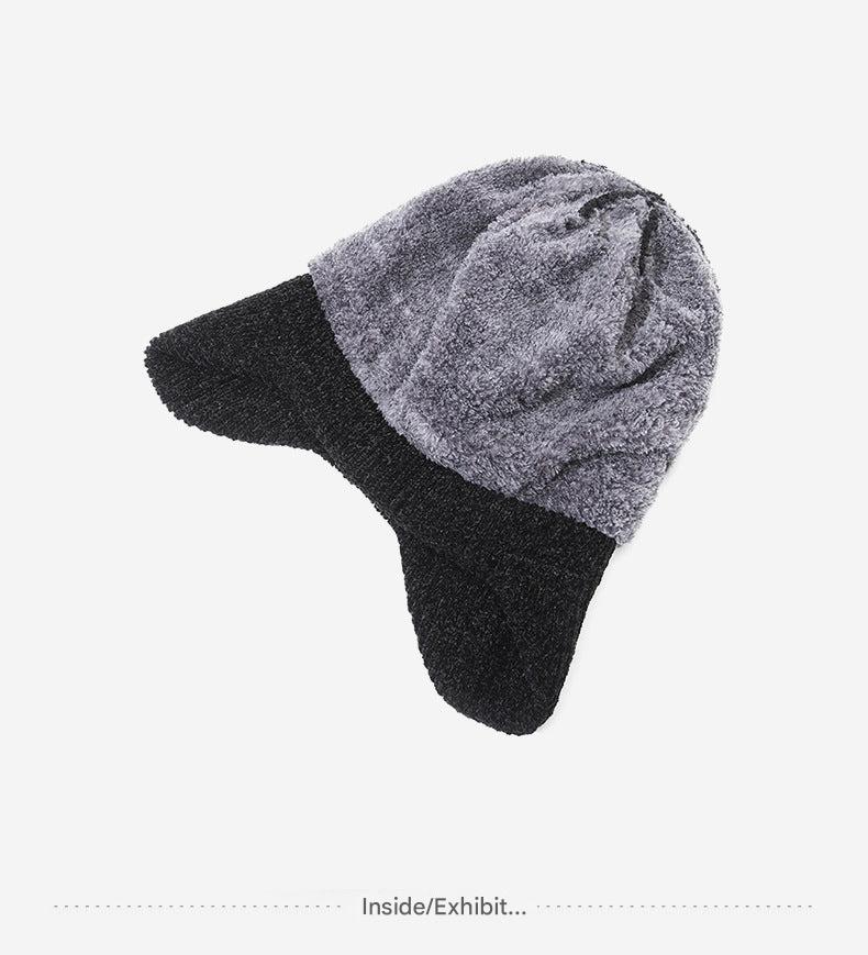 Stylish blue winter hat for outdoor use