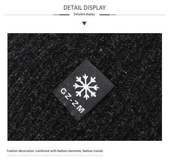 Men's thick knit hat for snowy days