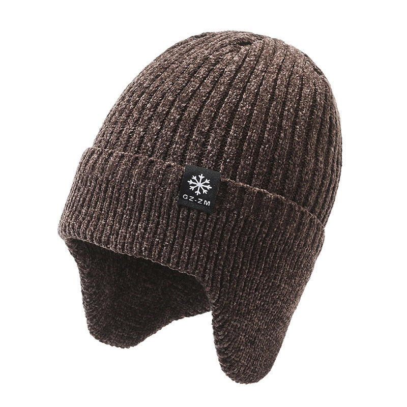Stylish blue winter hat for outdoor use