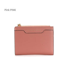 Trendy pink slim card holder wallet