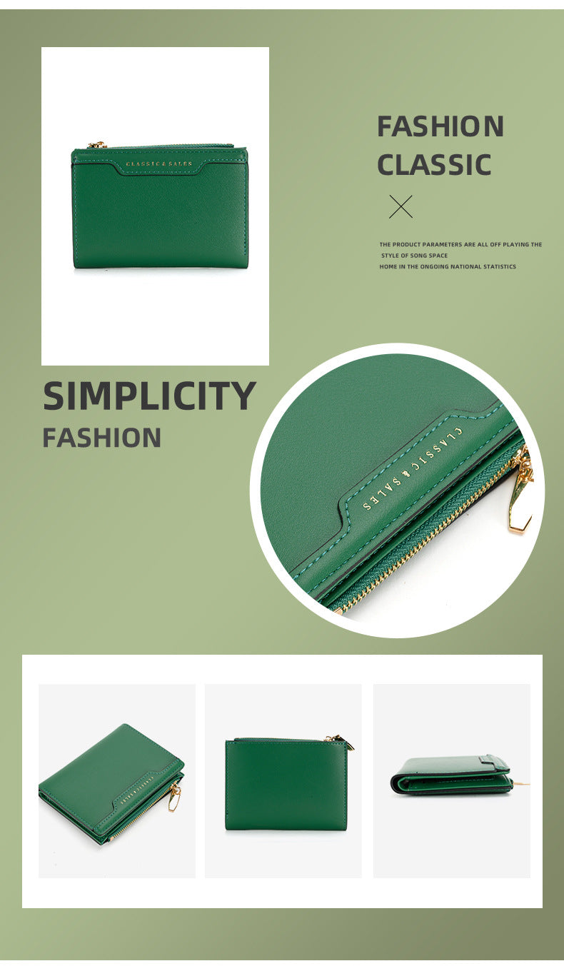 White slim cardholder for women