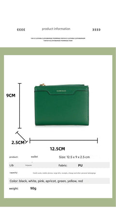 Fashionable wallet collection in multiple colours