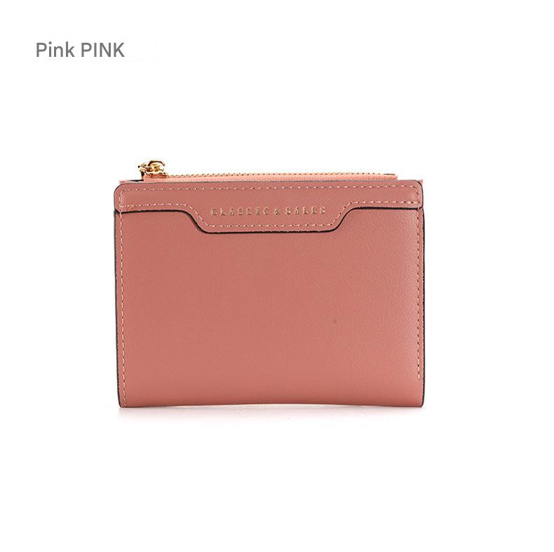 Stylish zipper wallet in black